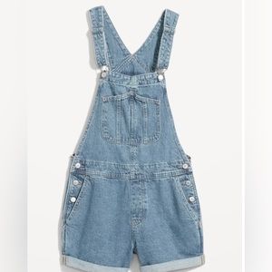 Old Navy Jean Short Overalls - Large - New with tag